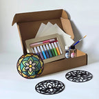 Artopus Sand Art Resin Coaster Kit – Floral Mandala