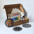 Artopus Sand Art Resin Coaster Kit – Floral Mandala