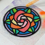 Artopus Sand Art Resin Coaster Kit – Floral Mandala
