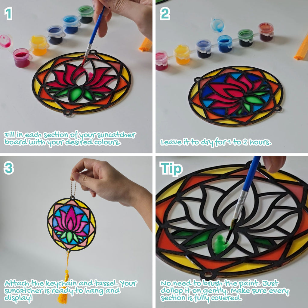 Artopus Suncatcher Kit – Floral Mandala