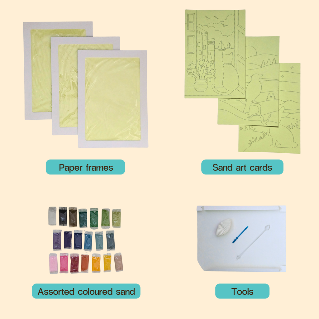 Artopus Sand Art Kit – Animal Silhouettes