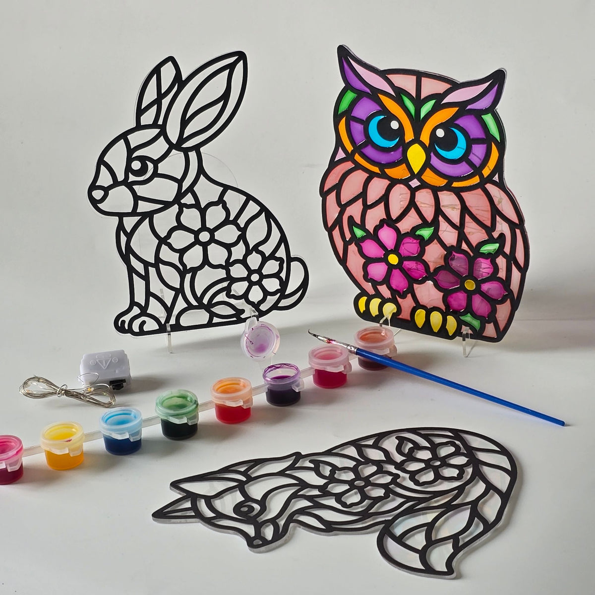 Artopus LED Stained Glass Stand Kit – Animal Series