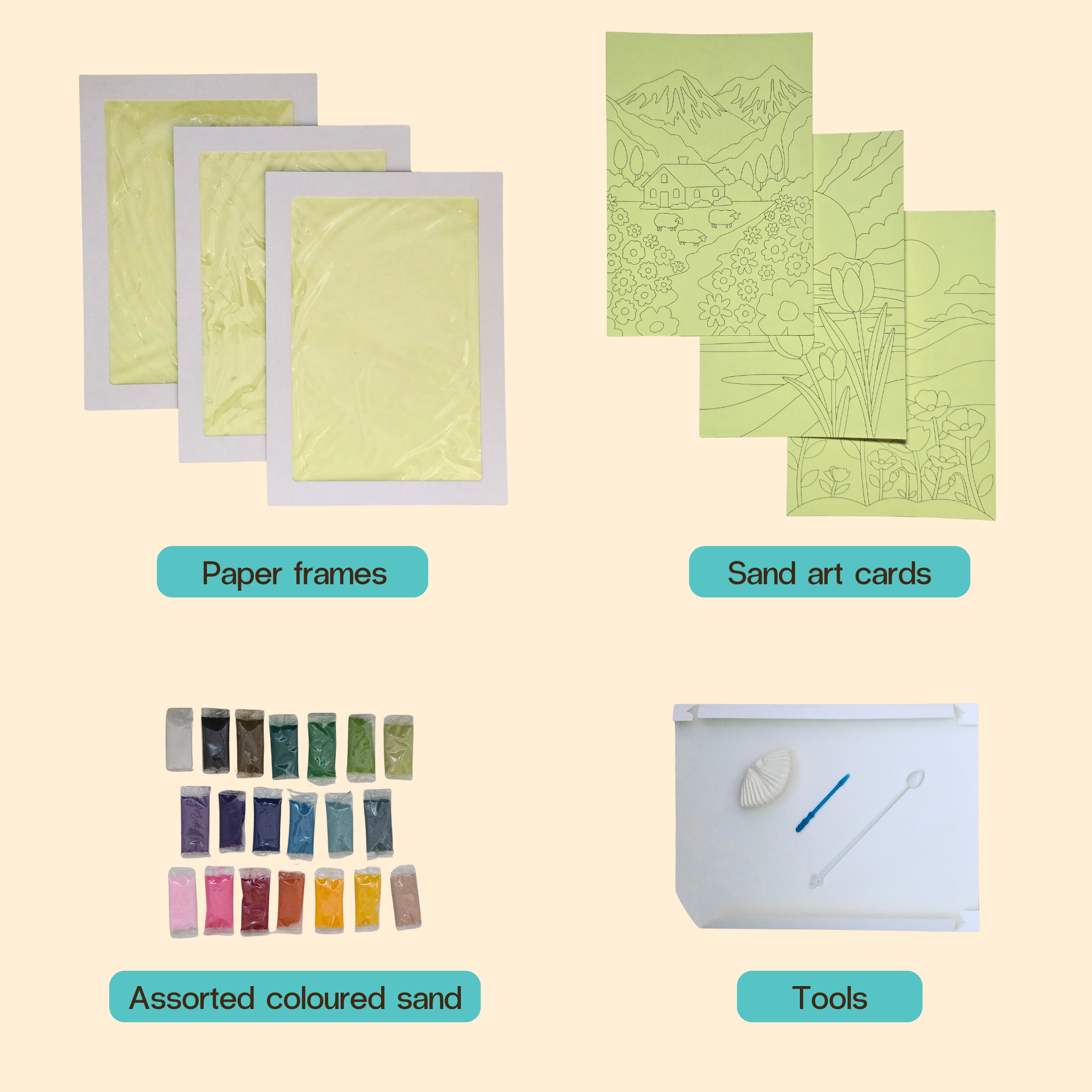 Artopus Sand Art Kit – Tranquil Landscapes